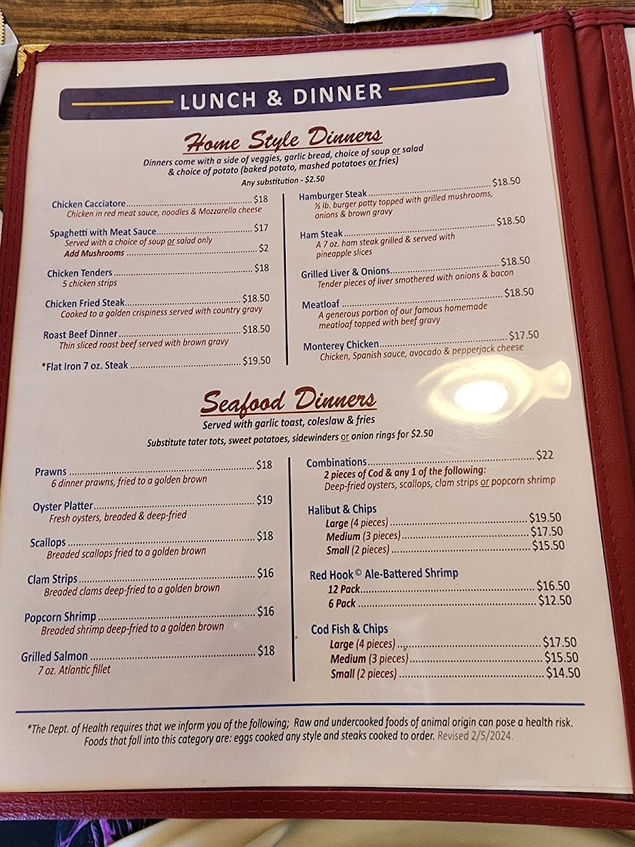 Fairmount Diner Menu - Image 4